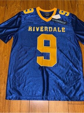 Blue NWT Riverdale Bulldogs Archie Andrews football jersey